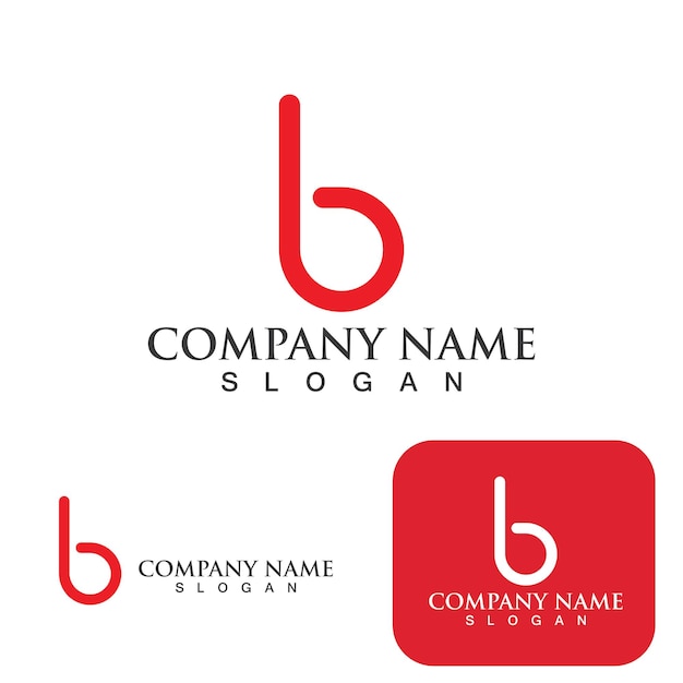 B Letter logo template vector illustration