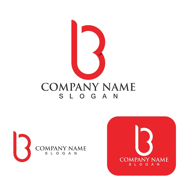 B Letter logo template vector illustration