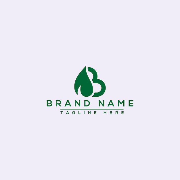 B Logo Design Template Vector Graphic Branding Element