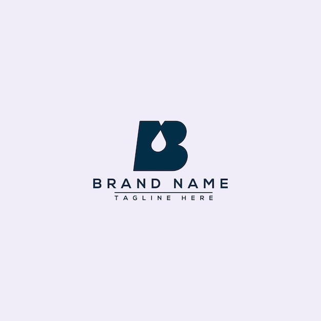 B Logo Design Template Vector Graphic Branding Element