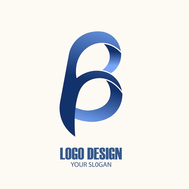 Vector b logo design template vector