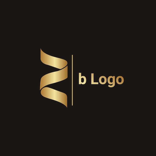 B logo design template