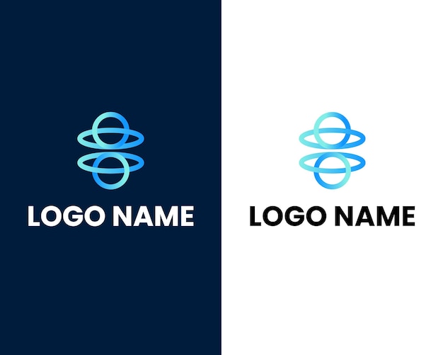 b modern business logo design template