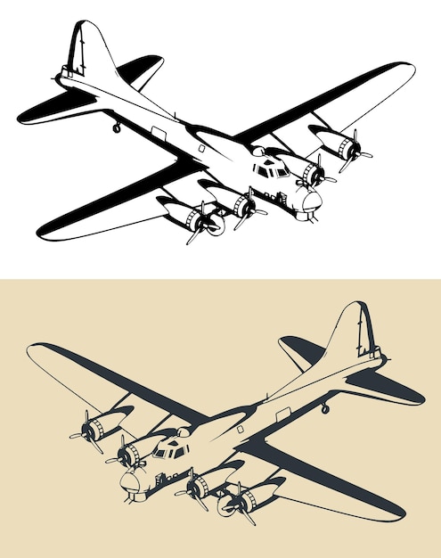 Vector b17 flying fortress