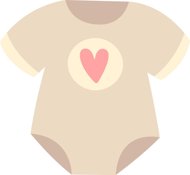 Baby Bodysuit With Heart