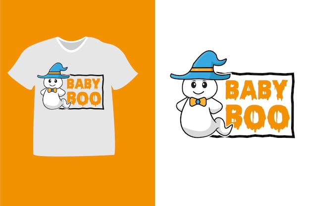 baby boo Halloween baby t shirt design