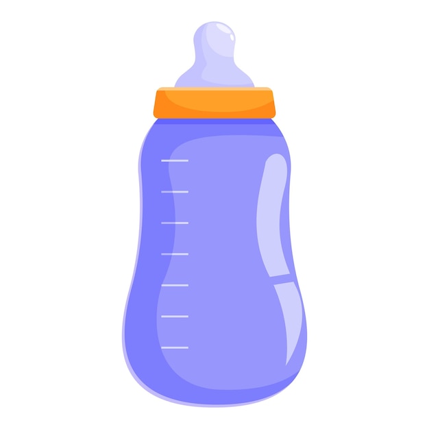 Vector baby bottle standing up waiting to be used