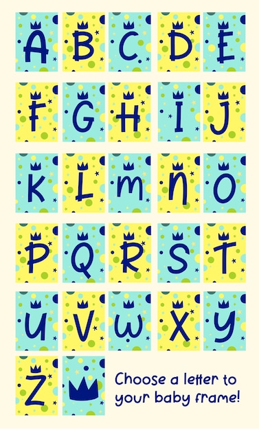 Baby boy letters