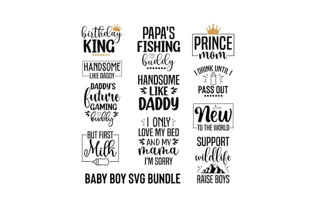 Baby Boy Svg Bundle