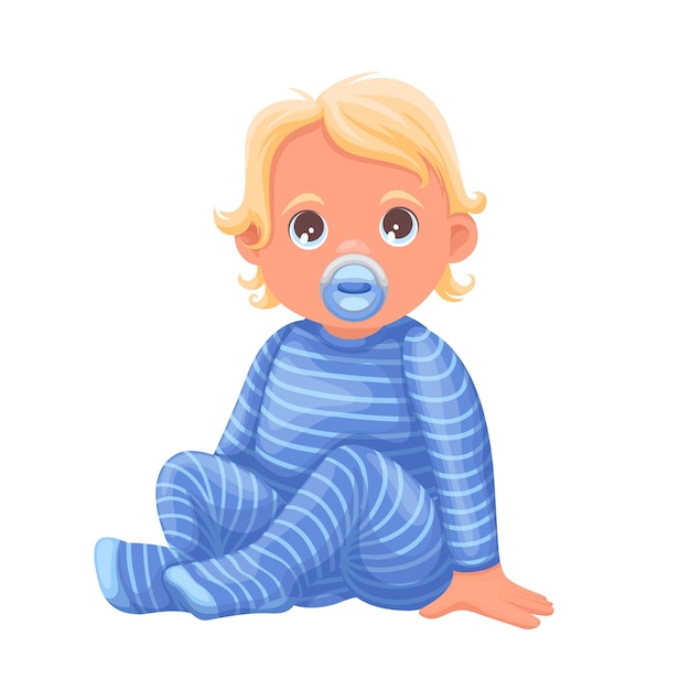 Baby Boy With Pacifier