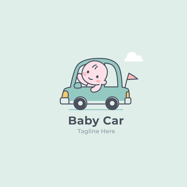 Baby Car logo, baby store and baby shop