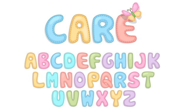 Baby care alphabets