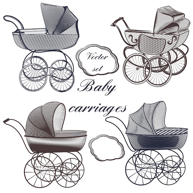 Baby carriages collection