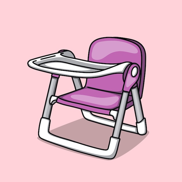 Vector baby chair for eating