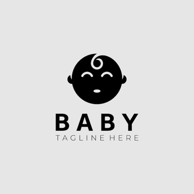 Baby crawling silhouette, good use for symbol, web icon, mascot, logo, sign, sticker, or any design