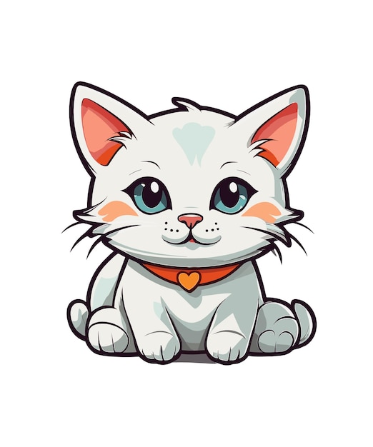 baby cute cat vector