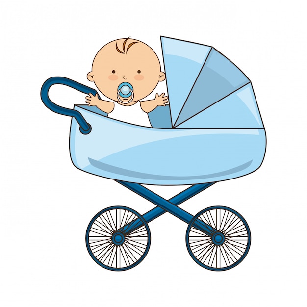 Vector baby design over white background vector illustration