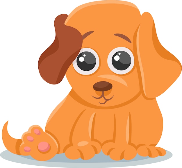 baby dog puppy cartoon illustration