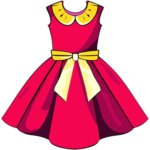 Baby dress vector illustration