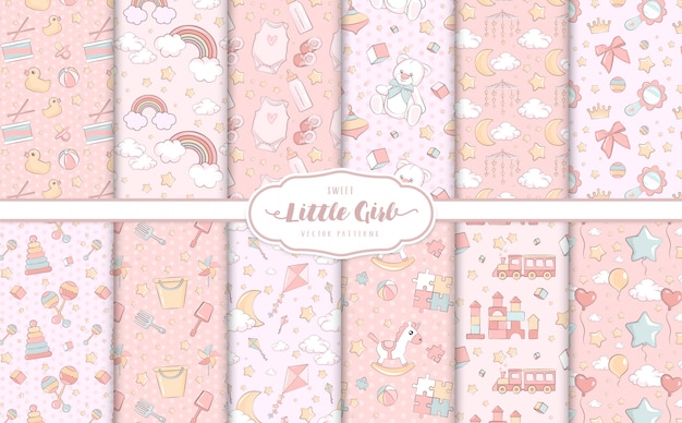 Baby girl pink  patterns