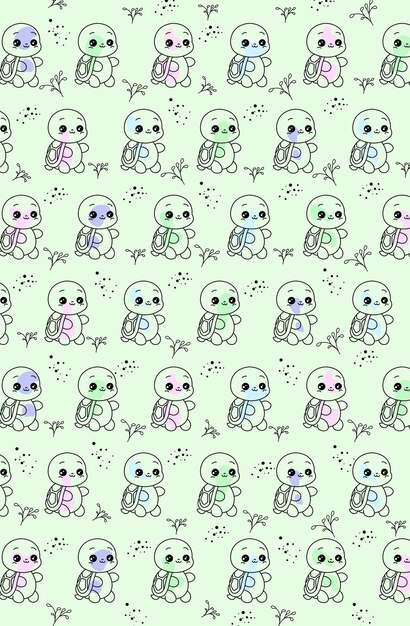 BABY HIPPOPOTAMUS PATTERN