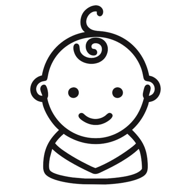 baby icon outline