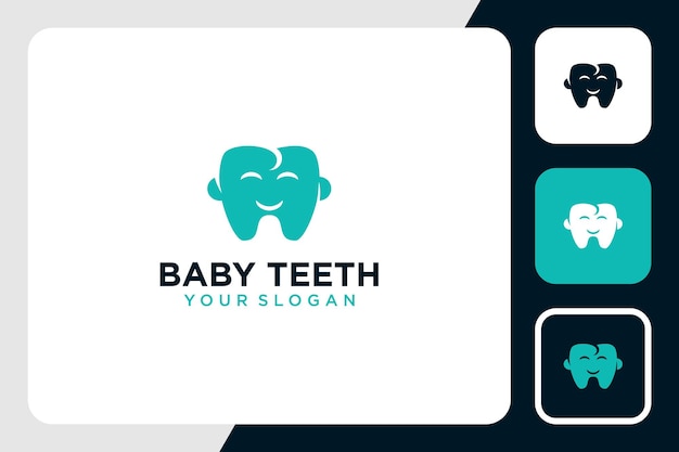 baby logo design with teeth inspiration