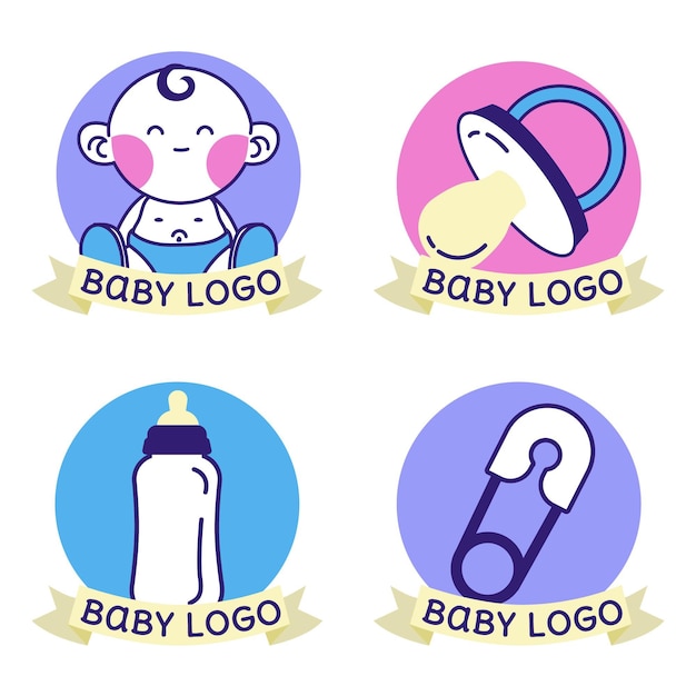 Baby logo set