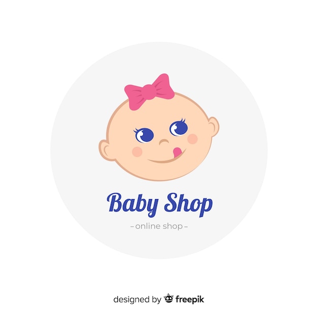 Baby logo template