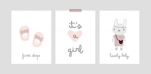 Baby milestone card. Its a girl. Baby shower print capturing all the special moments