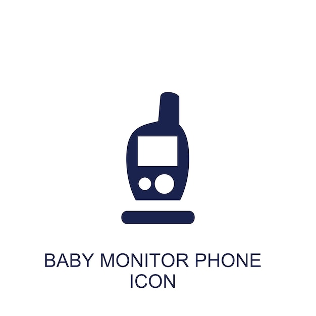 baby monitor phone icon white background