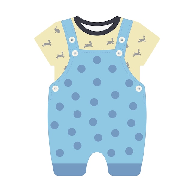 baby overall and tshirt outfit set