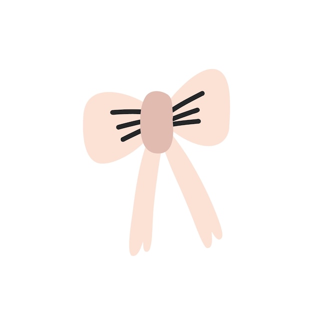 Baby pink bow ornament