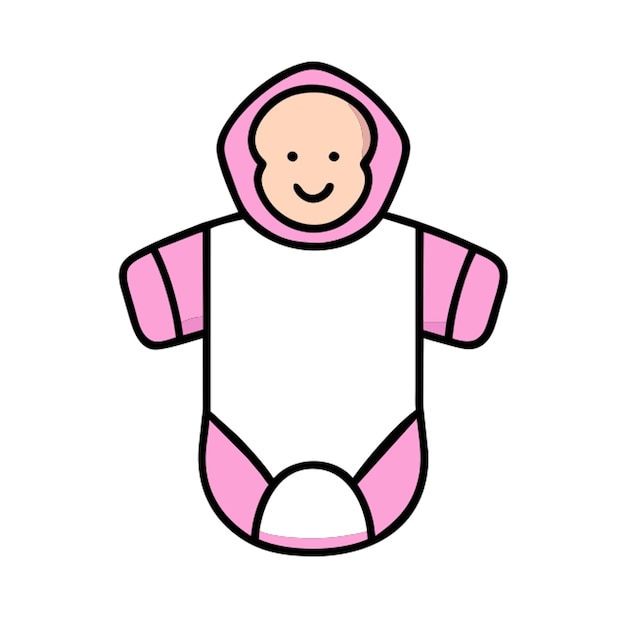 Vector baby pink icon