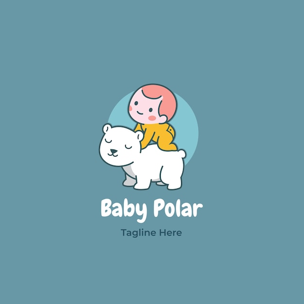 Baby Polar logo template, baby store and baby shop