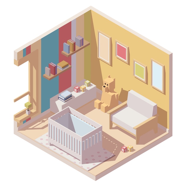 Baby room cutaway icon