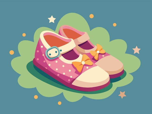 Vector baby shoes vector illustration