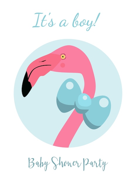 Baby shower banner postcard invitation It's a boy card welcome greeting card for childbirth