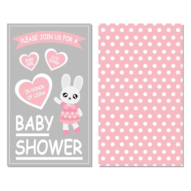 Baby shower card design