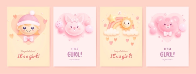 Baby shower card design