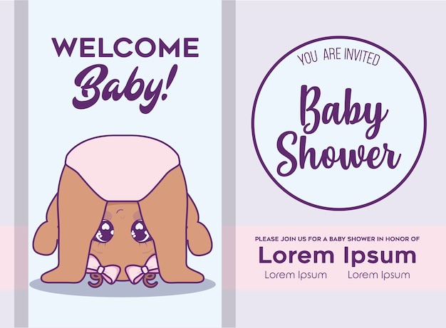 Baby shower design vector ilustration icon baby girls