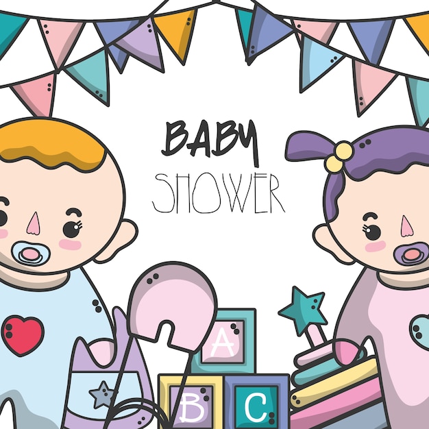 Baby shower invitation to celebrate the new family member