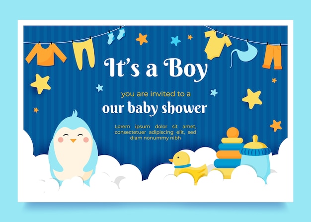 Baby shower invitation concept