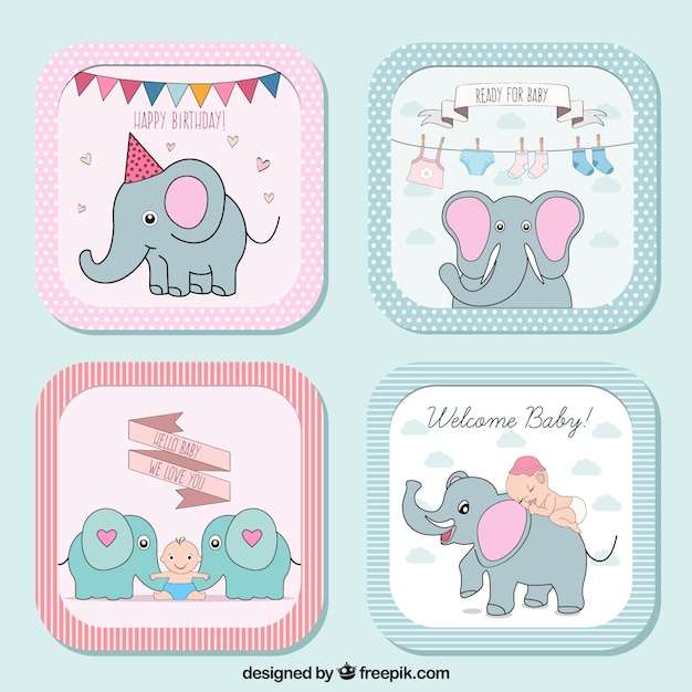 baby shower labels collection