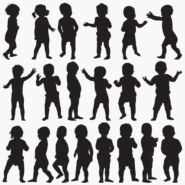 Baby silhouettes