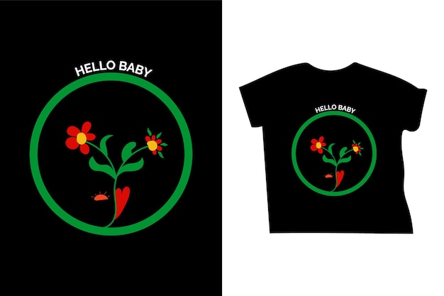 baby t shirt design t shirt template illustration