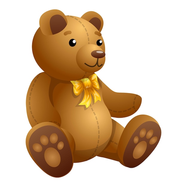 Baby teddy bear icon Cartoon of Baby teddy bear vector icon for web design isolated on white background