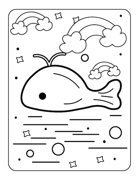 Baby toy coloring page easy illustration for coloring book