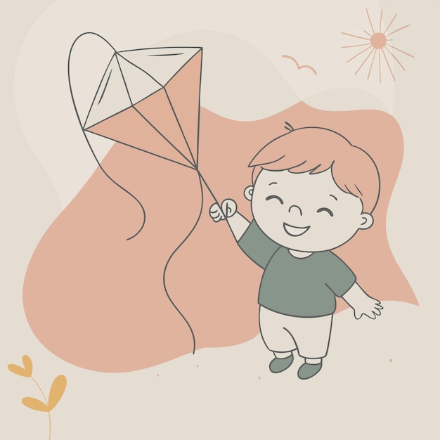 a baby with a kite that says quot baby quot on it