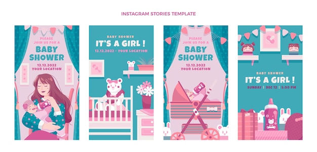 Babyshower instgaram stories collection